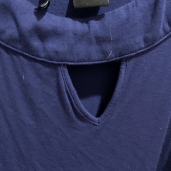 New Directions navy Sleeveless top size large petite EUC - Picture 5 of 5